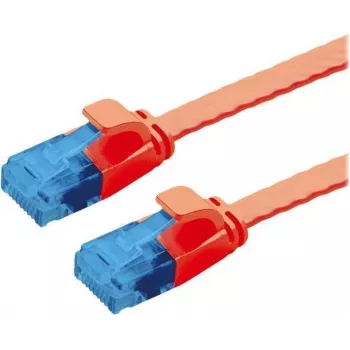 VALUE Patchkabel Cat.6A (Klasse EA) UTP, extraflach, Rot, 3 m (21.99.2023)