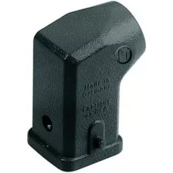 Steckverbindergehäuse Harting 19370031640 seitlicher Kabelausgang, rechteckiges Industriegehäuse