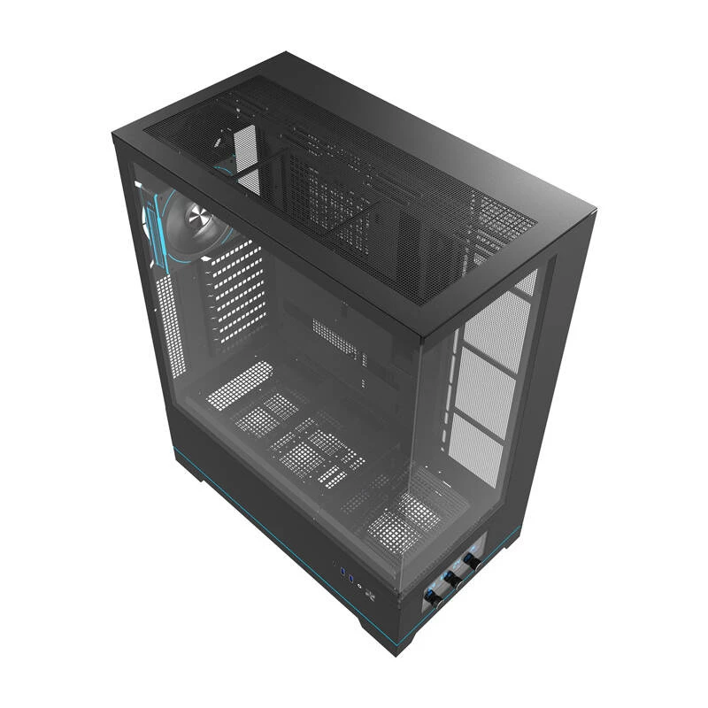 Computergehäuse darkFlash DY451L PRO Schwarz ATX Schwarz