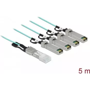 Aktives optisches Kabel QSFP+ auf 4 x SFP+ 5 m DeLOCK 84069