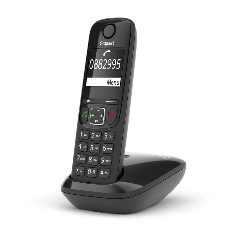 Analog-/DECT-Telefon Gigaset AS690 Anruferkennung Kabelloser Handapparat Schwarz