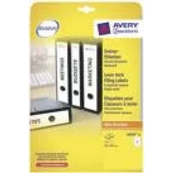 Ordneretiketten Avery L6059-25 Weiß 59 x 297 mm