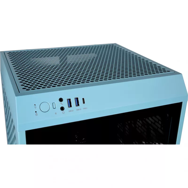 Thermaltake The Tower 200 türkis Tempered Glas