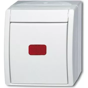 Busch-Jaeger Wechselschalter Ocean Aufputz Weiß 2601/6 SKW-54 (2601/6 SKW-54)
