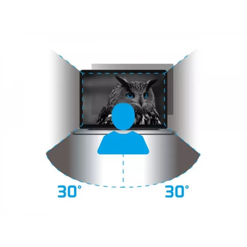 NATEC NFP-2287 Display-Privacy-Filter 40,6 cm (16 inch) Monitor/Laptop, rahmenloser Display-Privacy-Filter 2H
