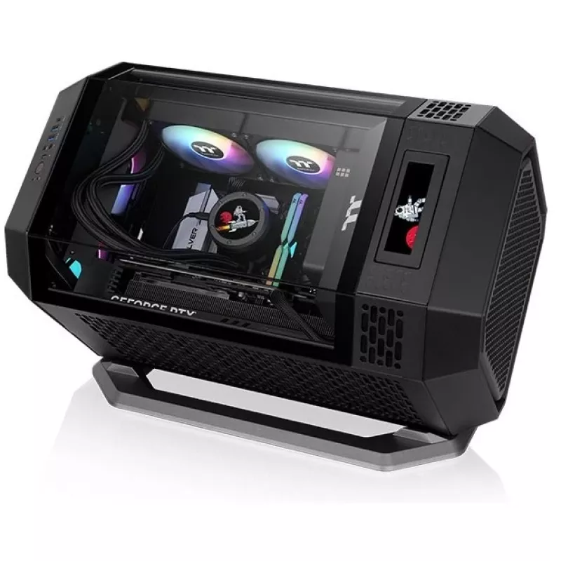 Tower-zu-Rack-Umbauset Thermaltake AC-078-ON1NAN-A1 für Mini-Tower-Gehäuse, schwarz, 145×266×459 mm