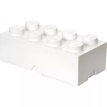 LEGO Storage Brick 8 Weiß, Aufbewahrungsbox Weiß