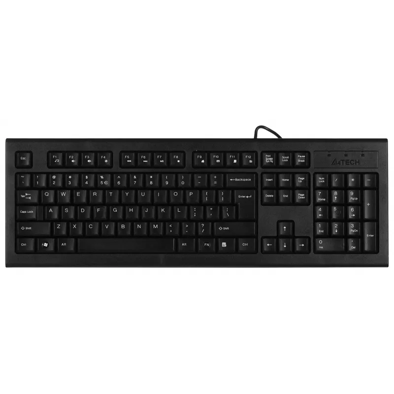 A4Tech KR-85 Tastatur USB QWERTY US Englisch Schwarz