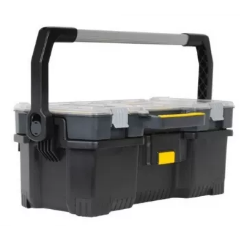 Stanley 1-97-514 Kleinteile-/Werkzeugkiste Schwarz, Transparent
