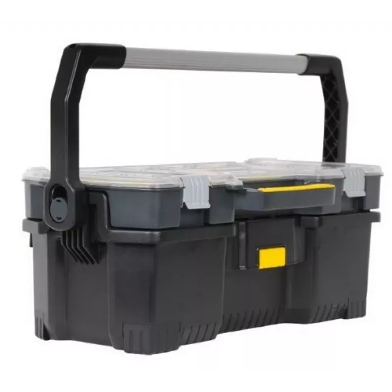 Stanley 1-97-514 Kleinteile-/Werkzeugkiste Schwarz, Transparent