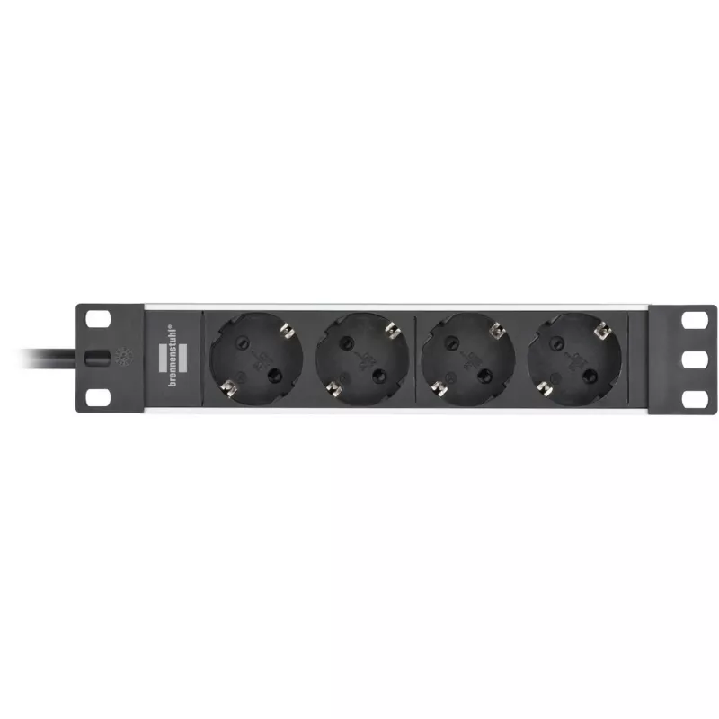 Brennenstuhl 1390007004 Verlängerungskabel 2 m 4 AC-Ausgänge Innenbereich Schwarz - Silber (1390007004)