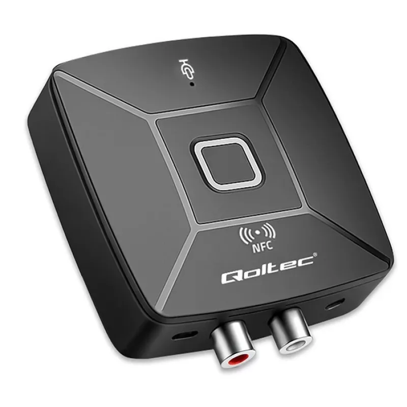 QOLTEC Wireless Audio HiFi Sender/Empfänger Modell 56981 — Bluetooth/Line-In Audio-Bridge
