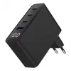 Gembird TA-UC-PDQC100LCD-01-BK Ladegerät für Mobilgeräte, Laptop, Smartphone, Schwarz, AC-Schnellladung, Innenbereich
