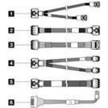 SAS/SATA-Kabel Lenovo 4X97A82933 für ThinkSystem SR650 V3 2,5 Zoll Front-BP1