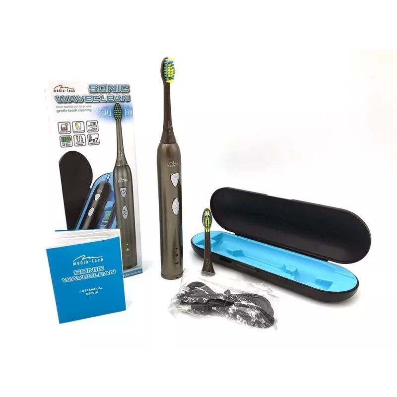 Zahnbürste Media-Tech SONIC WAVECLEAN Erwachsene Braun