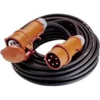 as-Schwabe CEE-Verlängerungskabel Gummi 400V 32A 25 m (60369)