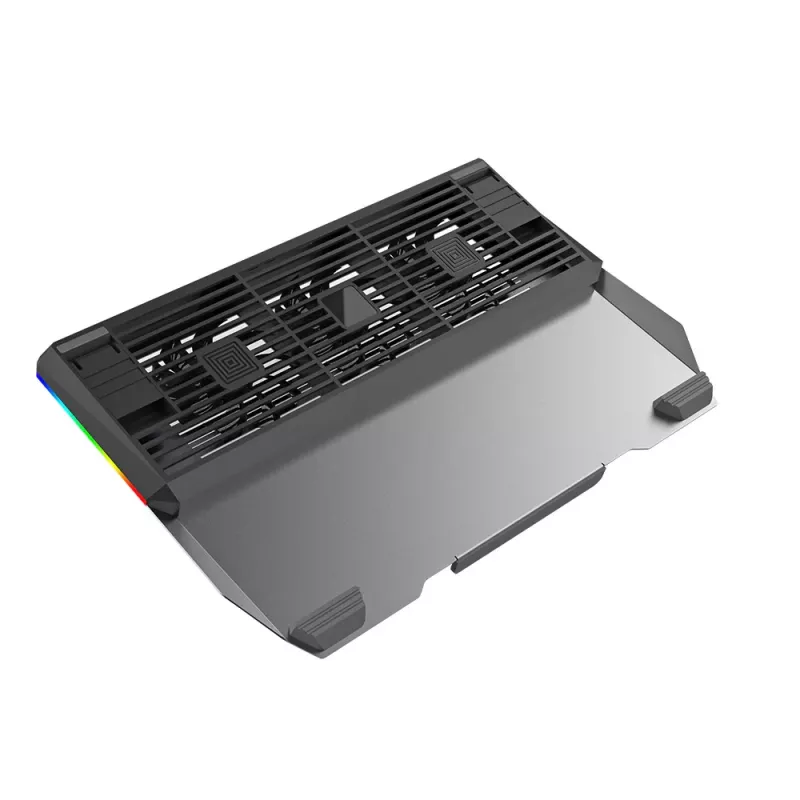 Laptop-Kühler Tellur TLL491321 für 17,3-Zoll-Laptops, 3 Lüfter, RGB-LED-Beleuchtung