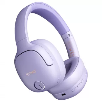 Kopfhörer MANTA HDP1001PU Rytmo Elegance Lila over-ear kabelgebunden, Modell HDP1001PU
