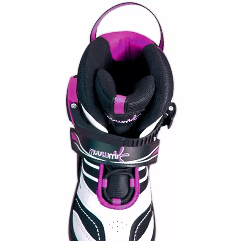 Inline-Skates Muuwmi verstellbar Kindergröße 37–40, pink/schwarz