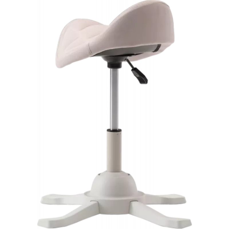 Up Up Toronto ergonomischer Balancesitz Weiß, Elfenbeinstoff, längere Gasfeder