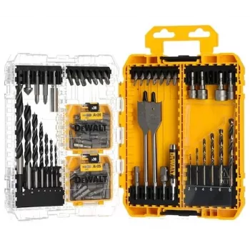 DeWalt Set mit 100 Pozidriv-Schrauben – Befestigungssatz, sortierte Größen für Holz- und Metallanwendungen