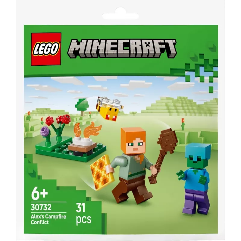 Bricks Minecraft 30732 Alexs Lagerfeuer-Konflikt