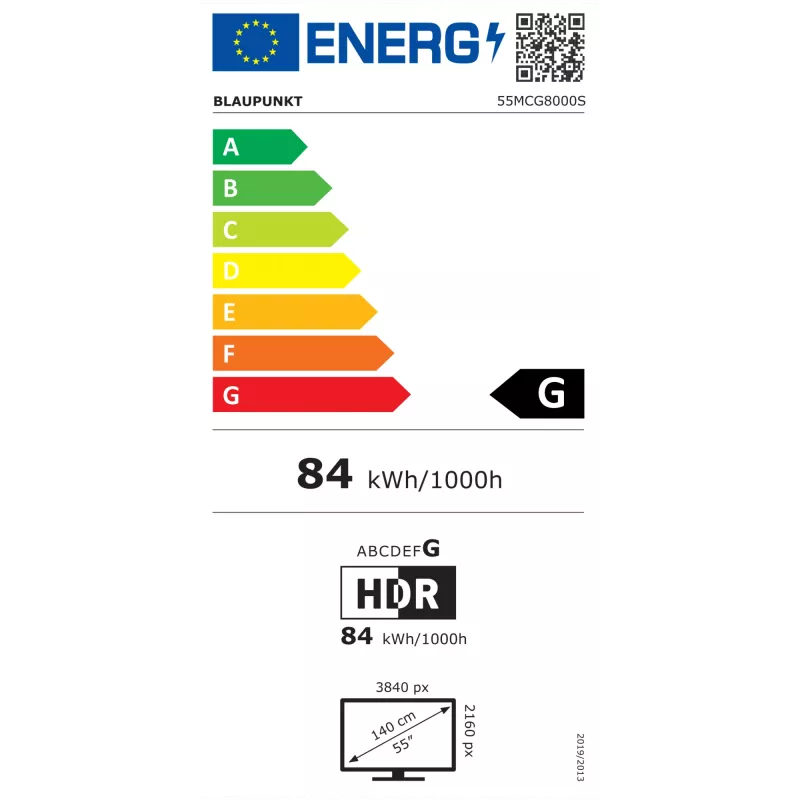 Blaupunkt Mini LED TV | 55MCG8000S | 55 inch | Smart TV | Google TV | Schwarz