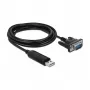 Serielles Kabel DeLOCK 66283 Schwarz 1,8 m
