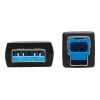 Eaton Tripp Lite Serie USB 3.2 Gen 1 Plenum-zertifiziertes Glasfaser-Aktivkabel (AOC) - A/B M/M, Schwarz, 20 m - USB-Kabel - USB Typ A (M) auf USB Typ B (M) - USB 3.2 Gen 1 - 20,0 m - P