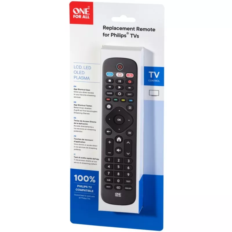 One For All TV-Ersatzfernbedienungen Philips TV-Ersatzfernbedienung