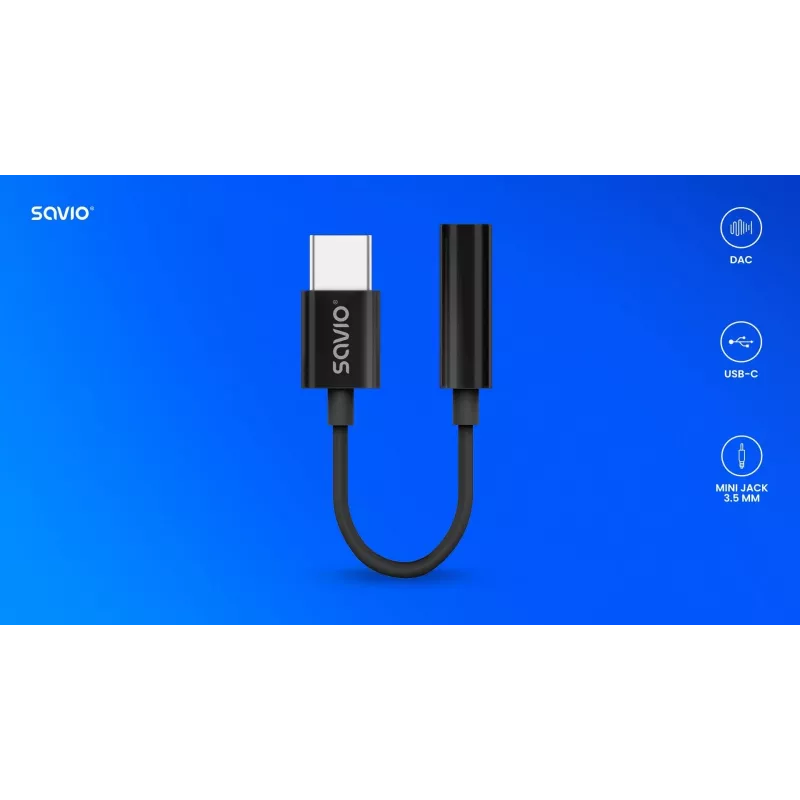 Adapter audio USB-C Jack 3,5mm AK-74