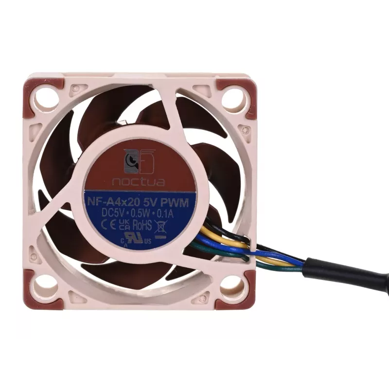 Noctua-Lüfter NF-A4X20 5V PWM — 40×20 mm, 5 V, 4-Pin PWM, 1100–5000 U/min, 9,4 m³/h