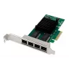DIGITUS 4 Port Gigabit Ethernet Netzwerkkarte, RJ45, PCI Express, Intel I350