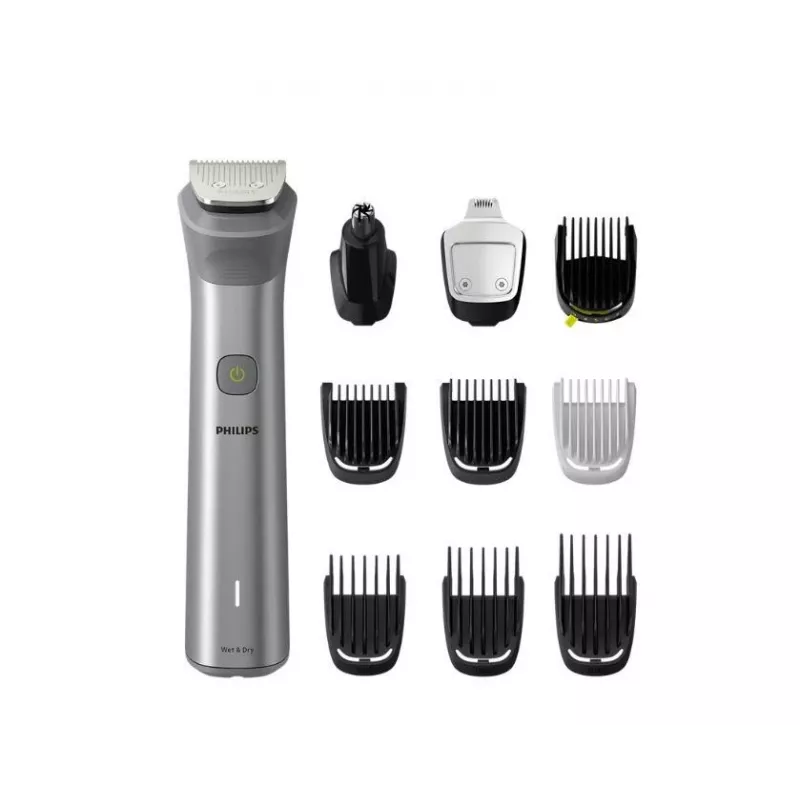 Philips All-in-One Trimmer MG5920/15 Series 5000, Stainless steel, 0.5 mm, 1.6 cm, 1 mm, Beard, Ear, Nose, Batterie