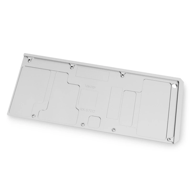 Backplate EK Water Blocks Quantum Vector RX 6700XT Weiß 249,5x102x6 mm