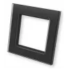 eQ-3 Homematic IP Glasrahmen 1-fach, Schwarz (162148A1)