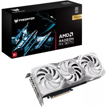 Grafikkarte Acer Predator BiFrost Radeon RX 9070 OC 16GB White Edition