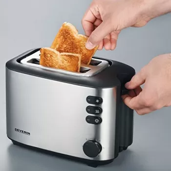 Toaster Severin AT 2514 2 Scheiben 850 W Silber