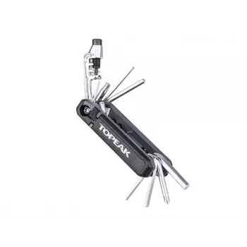 Multitool Topeak Hexus X Schwarz Edelstahl 90mm