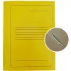Projektmappe A4 Karton Smiltainis mit Metallclip, gelb bedruckt