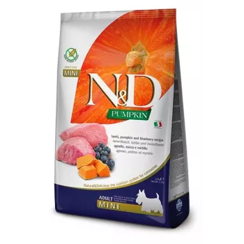 FARMINA N&D Pumpkin Lamb & Blueberry Adult Mini - Trockenfutter für Hunde - 2,5 kg