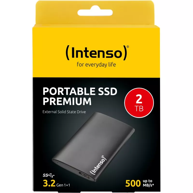 Externes Solid-State-Laufwerk Intenso 2 TB 1,8 Zoll USB Typ-A 3.2 Gen 1 3823471