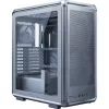 PC Midi Tower Cooler Master MasterFrame 500 Mesh — Schwarz mit transparenter Seite, unterstützt ATX-Netzteile, 2x200mm vorne + 1x120mm hinten, 2,5 Zoll/3,5 Zoll Laufwerke