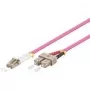 Glasfaserkabel Goobay LC-SC OM4 3m Pink