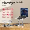 Laptop-Ständer Unitek OT180SL01 Aluminium für Bildschirme von 25,4–40,6 cm (10 Zoll–16 Zoll), 360° schwenkbar, 0–180° neigbar