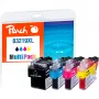 Peach PI500-245 Tintenpatrone 4 Stk. Schwarz, Cyan, Magenta, Gelb