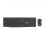 Kabelgebundenes USB-Tastatur- und Maus-Set NATEC SQUID — QWERTY US International, 105 Tasten, Schwarz, 1600 DPI Maus
