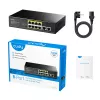 Cudy FS1010P Netzwerk-Switch Fast Ethernet (10/100) Power over Ethernet (PoE) Schwarz