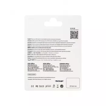 MicroSDXC-Speicherkarte PATRIOT 512GB V30 U3 Klasse 10, Lesen 90 MB/s, Schreiben 80 MB/s, mit Schreibschutzschalter