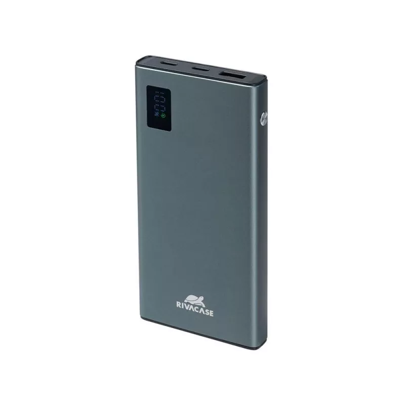 Powerbank Rivacase VA1021 10000mAh, dual USB-Ausgänge, LED-Anzeigen, kompakter tragbarer Ladegerät